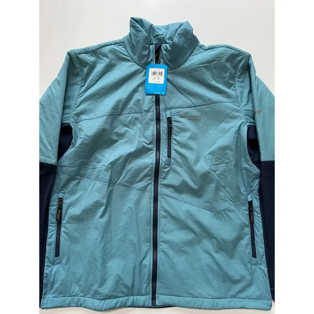 Columbia Titanium Men's Peak Pursuit Midlayer Hybrid Jacket Blue/Navy XL NWT